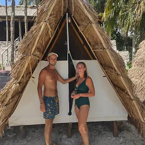 Luksusowy namiot Glamping Asana - Yoga & Canoa - Free Bikes, Bacalar